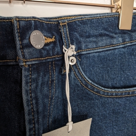 EVERLANE The Way High Cotton Denim Cut-off Shorts NEW Size 23 - Picture 8 of 10